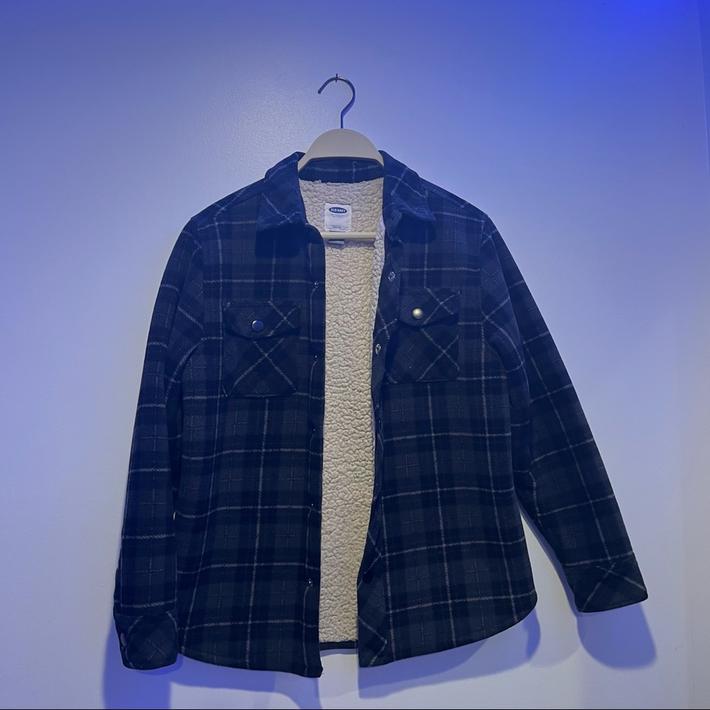 Old Navy Wool Plaid Jacket